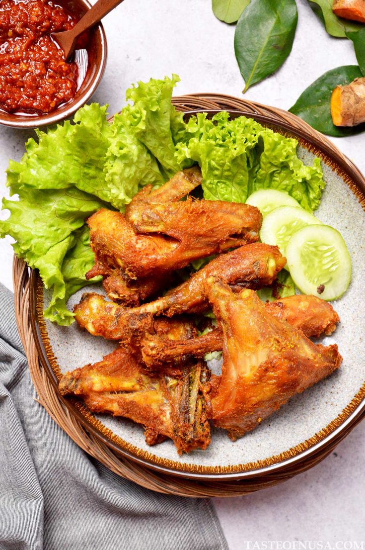 Ayam Goreng Ungkep (Indonesian Fried Chicken) - Taste of Nusa