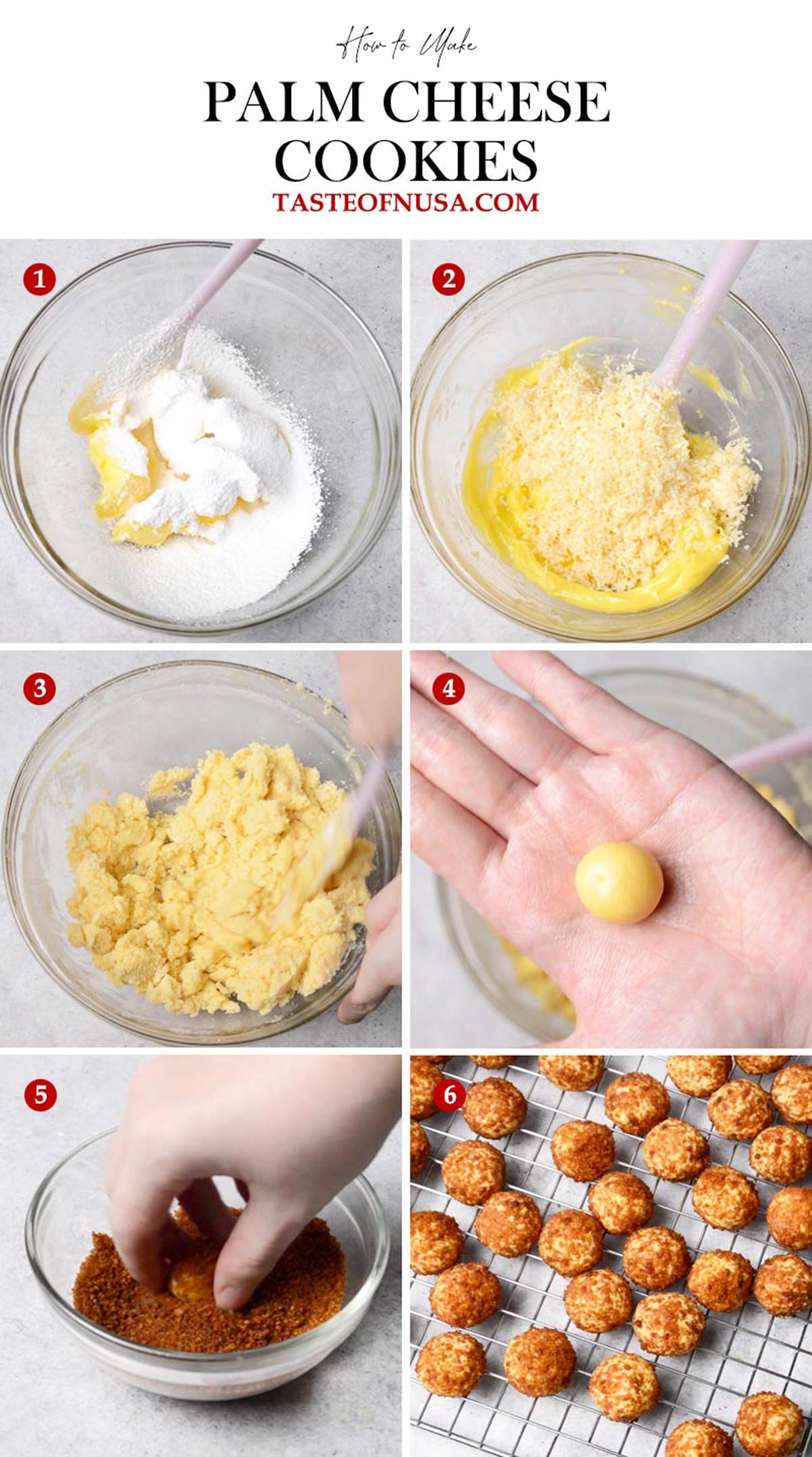 how to make palm cheese cookies