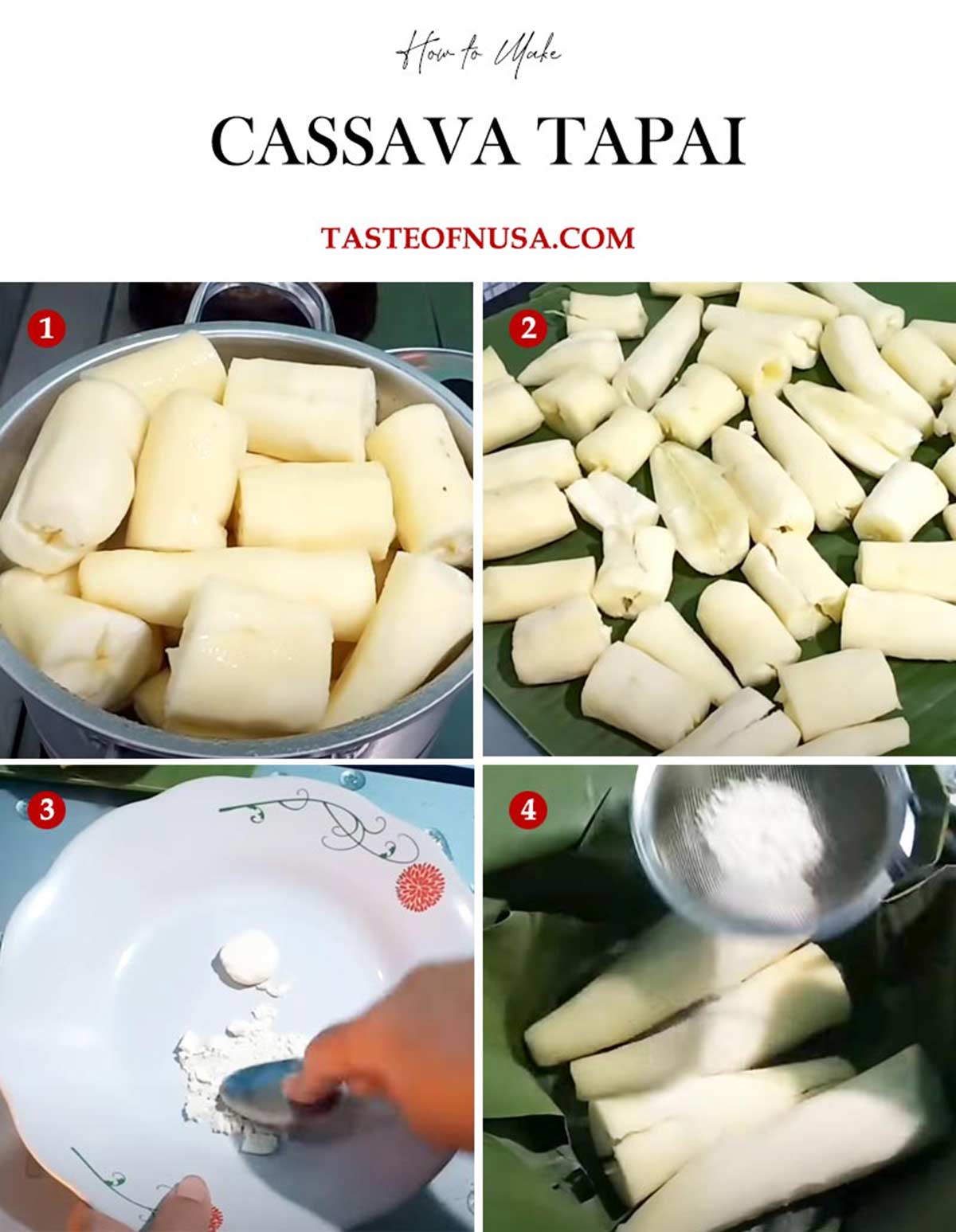 how to make cassava tapai or tape singkong