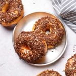 potato doughnuts with chocolate sprinkles (donat kentang meses cokelat)
