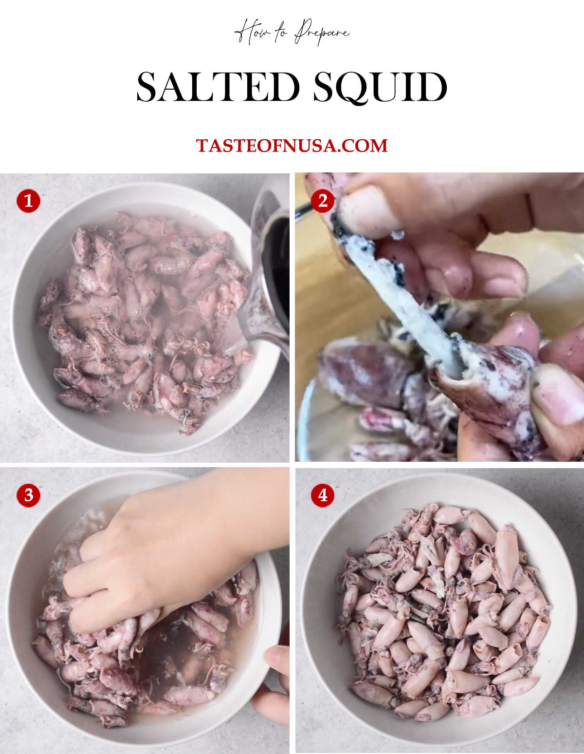step by step how to prepare indonesian salted squid