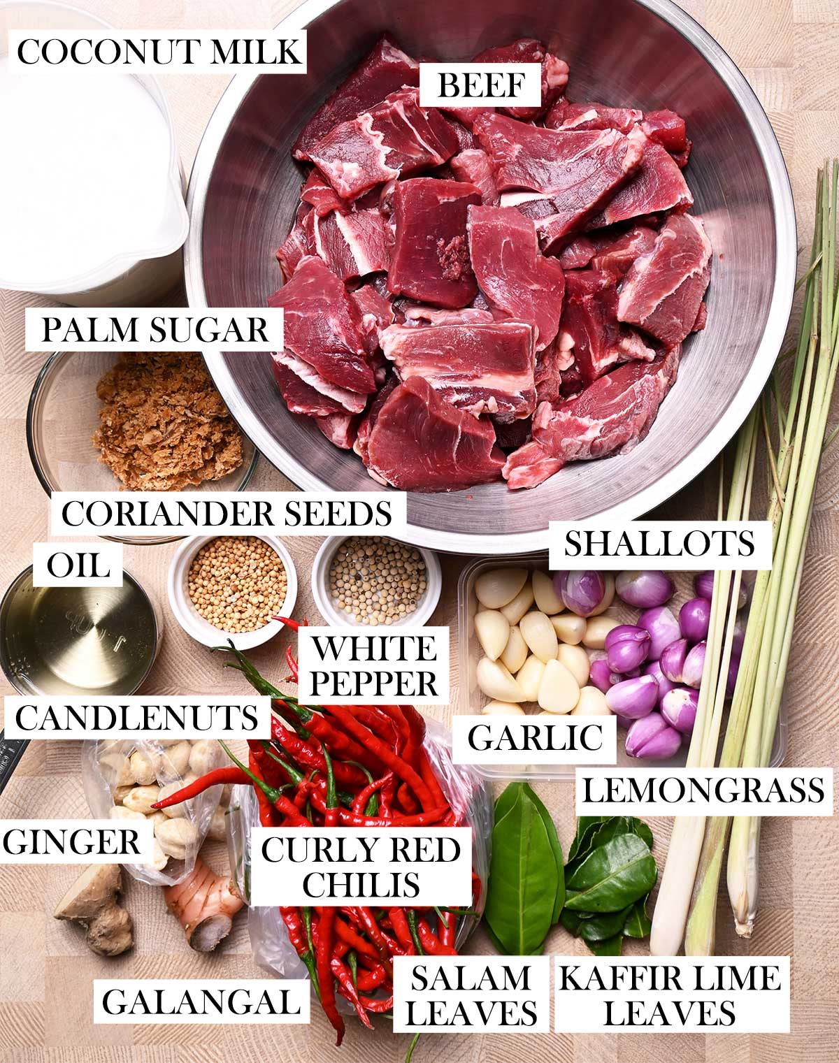 javanese style beef rendang ingredients