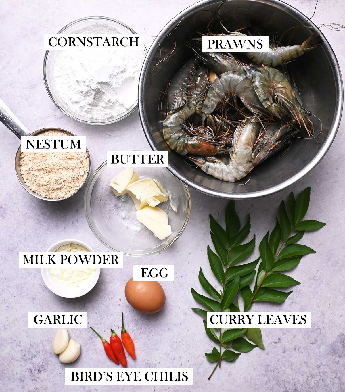 singaporean cereal prawns ingredients