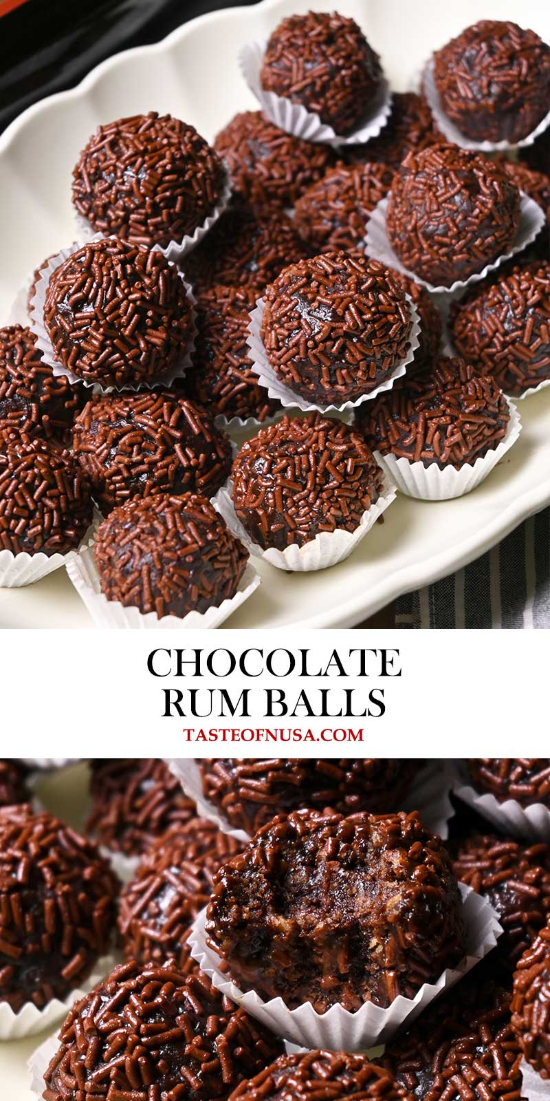 Chocolate Rum Balls - Taste of Nusa
