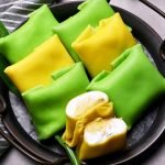 durian cream pancakes or crepes