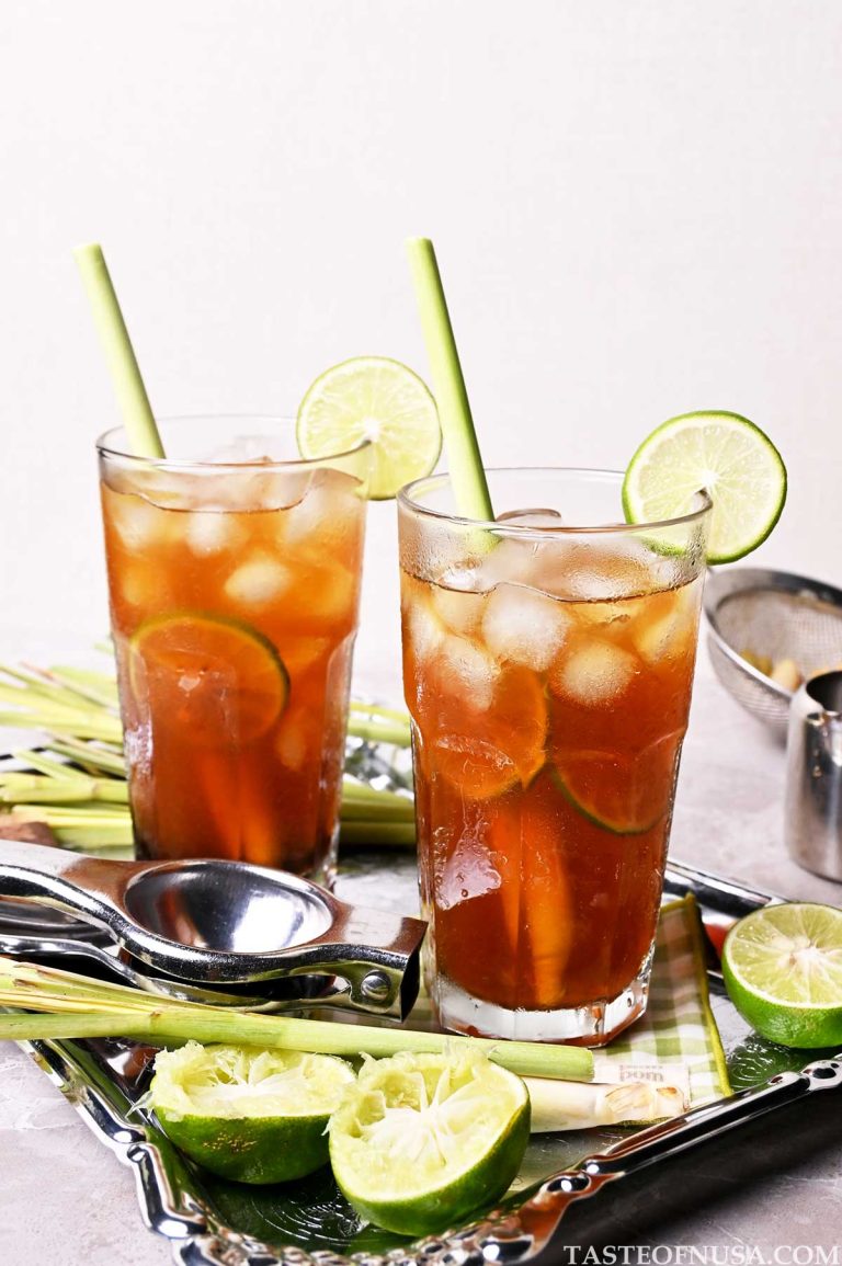 lemongrass lime iced tea