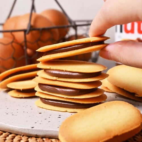 lidah kucing nutella (langues de chat/cat tongue cookies)